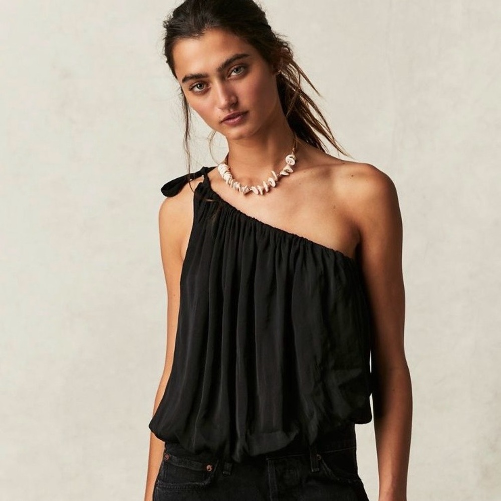 Free People Black Brayden Tank